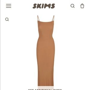 SKIMS Ribbed Maxi Dress XS